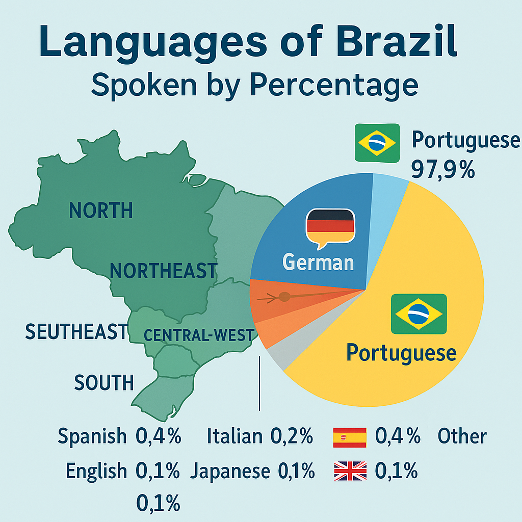 Languages Spoken in Brazil by Percentage (2025 Update)