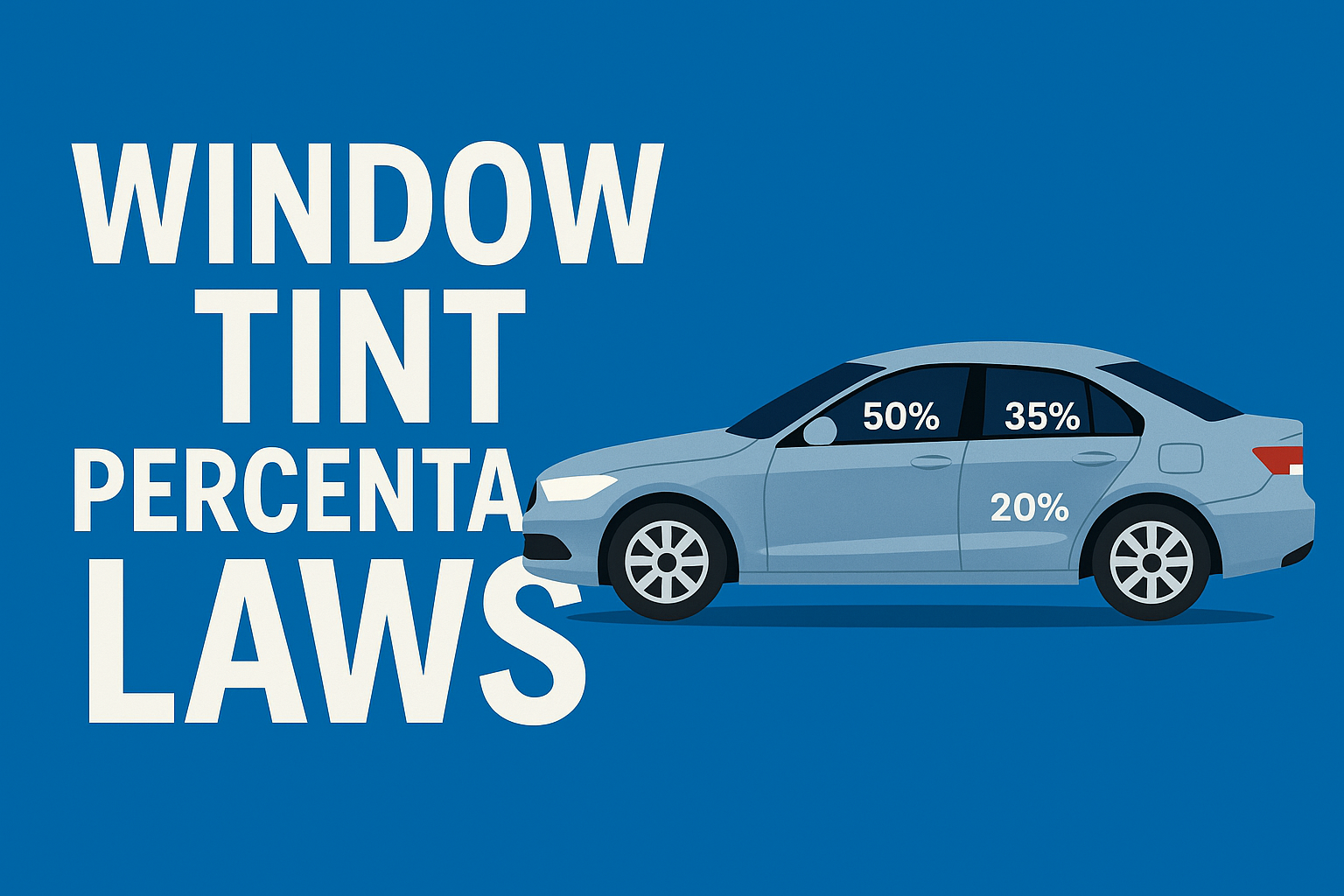 Window Tint Percentage Laws by U.S. State (2025 Update)